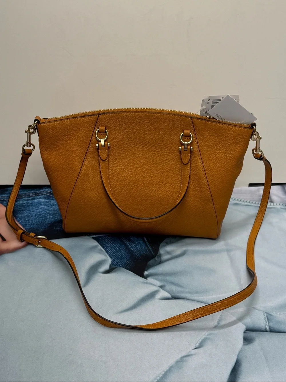 Coach new+tag pebbled